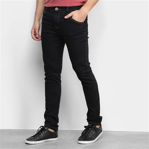 calça jeans preta masculina - porta sanfonada preta